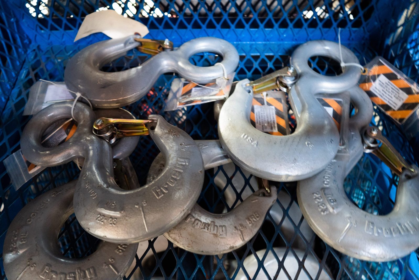 Crosby forged lifting hooks