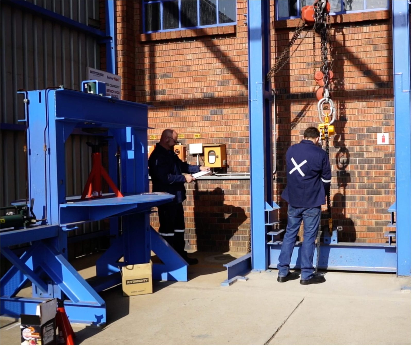 Shutterlock load testing bay in operation