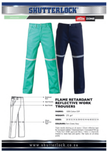 Flame Retardant Work Trousers Page